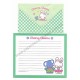 Ano 1995. Conjunto de Papel de Carta Cheery Chums CVD Sanrio