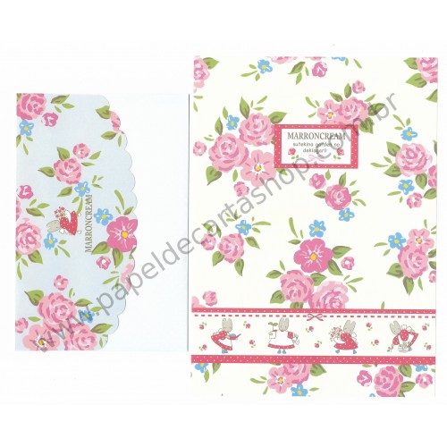 Ano 2010. Kit 2 Conjuntos de Papel de Carta Marron Cream Sanrio 50th
