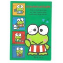 Ano 1990. Conjunto de Papel de Carta Keroppi CVD Vintage Sanrio