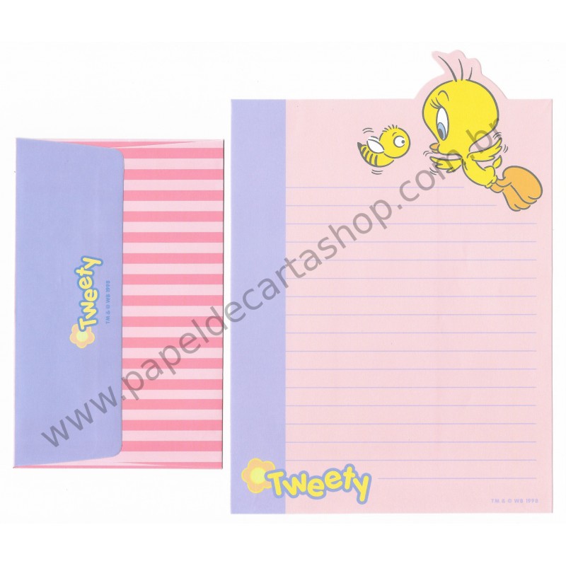 Conjunto de Papel de Carta ANTIGO Looney Tunes 06