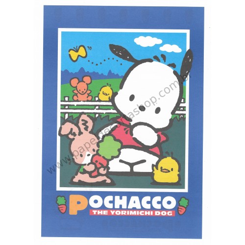 Ano 1997. Conjunto de Papel de Carta Pochacco G Vintage Sanrio