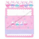 Ano 1988. Conjunto de Papel de Carta Antigo (Vintage) Sanrio