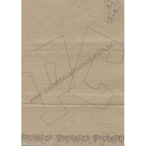 Ano 1996. Conjunto de Papel de Carta Pochacco Kraft A4 Vintage Sanrio