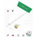 Ano 1996. Conjunto de Papel de Carta Keroppi VL Antigo (Vintage) Sanrio