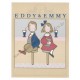 Ano 1984. Conjunto de Papel de Carta Vaudeville Duo Eddy & Emmy Sanrio