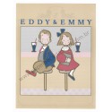 Ano 1984. Conjunto de Papel de Carta Vaudeville Duo Eddy & Emmy Sanrio