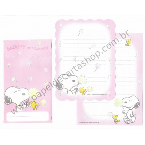 Conjunto de Papel de Carta Snoopy RS Peanuts Hallmark