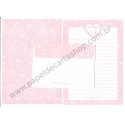 Conjunto de Papel de Carta Original Antigo Snoopy Peanuts Japan