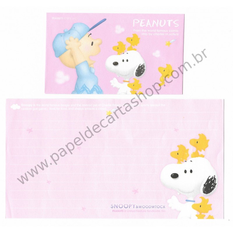 Conjunto de Papel de Carta Snoopy UFS Peanuts