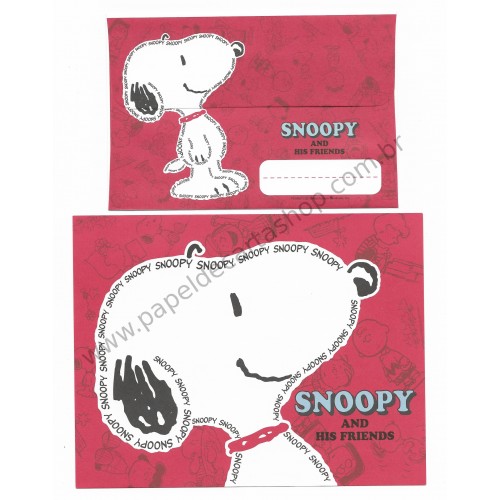 Conjunto de Papel de Carta Snoopy VM Peanuts