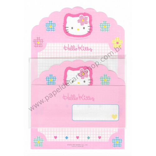 Ano 1997. Conjunto de Papel de Carta Hello Kitty Antigo Sanrio