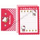 Ano 1999. Conjunto de Papel de Carta Hello Kitty Dupla VMR Sanrio