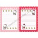 Ano 1999. Conjunto de Papel de Carta Hello Kitty Dupla VMR Sanrio