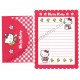 Ano 1999. Conjunto de Papel de Carta Hello Kitty Dupla VMR Sanrio