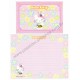 Ano 1998. Conjunto de Papel de Carta Hello Kitty Bee Sanrio