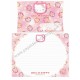 Ano 1999. Conjunto de Papel de Carta Hello Kitty Wink CRS Sanrio