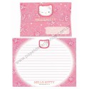 Ano 1999. Conjunto de Papel de Carta Hello Kitty Wink CVM Sanrio