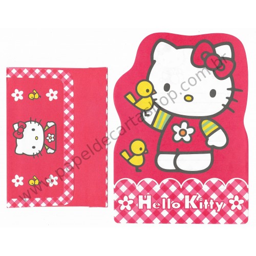 Ano 1999. Conjunto de Papel de Carta Hello Kitty Bird Sanrio