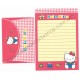 Ano 1997. Conjunto de Papel de Carta Hello Kitty Toys Sanrio