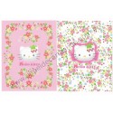 Ano 2001. Conjunto de Papel de Carta Hello Kitty Flores Dupla Sanrio