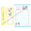 Ano 1997. Conjunto de Papel de Carta Little Twin Stars AZ Antigo (Vintage) Sanrio