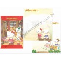Ano 2002. Conjunto de Papel de Carta Hello Kitty Regional Japão P Dupla Sanrio
