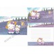 Ano 2001. Conjunto de Papel de Carta Hello Kitty Lavender Sanrio
