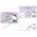 Ano 2003. Conjunto de Papel de Carta Hello Kitty Regional Chugoku Sanrio
