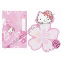 Ano 2013. Kit 4 Conjuntos de Papel de Carta Hello Kitty Regional Japão Cherry Blossom Sanrio