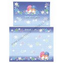 Ano 2002. Conjunto de Papel de Carta Little Twin Stars Blue Sanrio