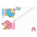 Ano 2003. Conjunto de Papel de Carta Kiki & Lala Dream Galaxy AZR1 Sanrio