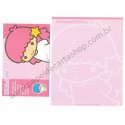 Ano 2003. Conjunto de Papel de Carta Kiki & Lala Dream Galaxy RS1 Sanrio