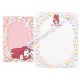 Ano 1997. Conjunto de Papel de Carta My Melody Antigo (Vintage) RS Sanrio