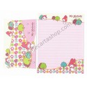 Ano 2002. Conjunto de Papel de Carta My Melody VM Sanrio