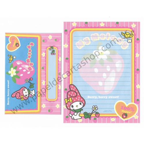 Ano 2003. Conjunto de Papel de Carta My Melody RAZ Sanrio