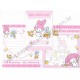 Ano 2004. Conjunto de Papel de Carta My Melody Dupla Sanrio