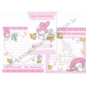 Ano 2004. Conjunto de Papel de Carta My Melody Dupla Sanrio