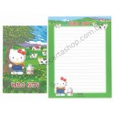 Ano 2000. Conjunto de Papel de Carta Gotōchi Kitty Regional 25 Sanrio