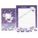 Ano 2000. Conjunto de Papel de Carta Hello Kitty Snow Faerie Sanrio