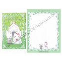 Ano 2001. Conjunto de Papel de Carta Gotōchi Kitty Karuizawa Wedding Sanrio