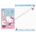 Ano 2001. Conjunto de Papel de Carta Gotōchi Kitty Regional 20 Sanrio