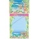 Ano 2002. Conjunto de Papel de Carta Gotōchi Kitty Okinawa Sanrio