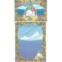 Ano 2003. Conjunto de Papel de Carta Gotōchi Kitty Regional Japão 07 Sanrio
