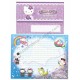 Ano 2007. Conjunto de Papel de Carta Gotōchi Kitty Hokkaido Sanrio