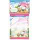 Ano 2004. Conjunto de Papel de Carta Gotochi Kitty Momotaro Sanrio