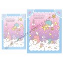 Ano 2013. Conjunto de Papel de Carta Little Twin Stars Magic Wand Sanrio