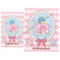 Ano 2007. Conjunto de Papel de Carta Little Twin Stars RS Sanrio