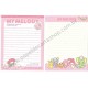 Ano 2013. Conjunto de Papel de Carta My Melody Little Red Riding Hood Sanrio