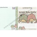 Ano 2012. Kit 2 Conjuntos de Papel de Carta Little Twin Stars Dreams and Hope Sanrio