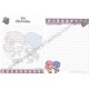 Ano 2012. Kit 2 Conjuntos de Papel de Carta Little Twin Stars T&S Sanrio